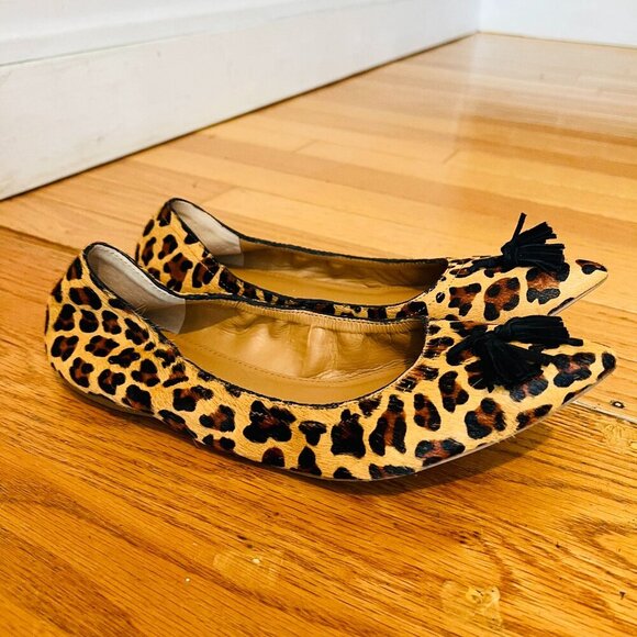 J. Crew Leopard Print Women's Flats Shoes Size 8.5 - Picture 1 of 10